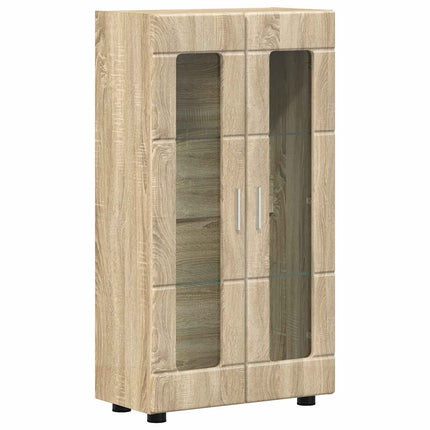 Sideboard FLORIN 55,5 x 29 x 100 cm Sonoma-ek Konstruerat trä