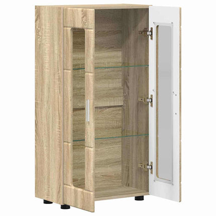 Sideboard FLORIN Sonoma-ek 55,5 x 29 x 100 cm Konstruerat trä