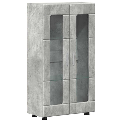Sideboard FLORIN 55,5 x 29 x 100 cm Betonggrå Konstruerat trä