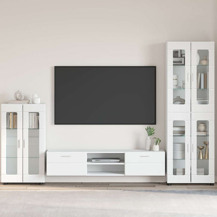 Sideboard FLORIN 55,5 x 29 x 100 cm Högblanka vita