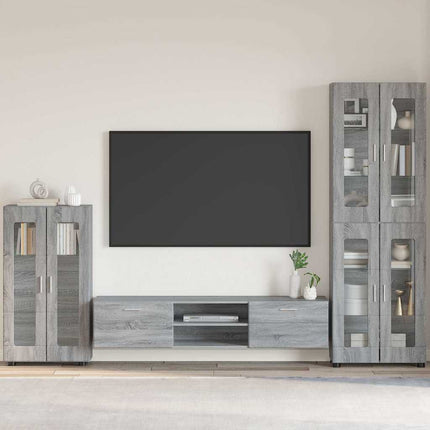 Sideboard FLORIN Grå Sonoma 55,5 x 29 x 100 cm Konstruerat trä
