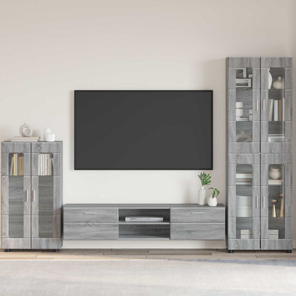 Sideboard FLORIN 55,5 x 29 x 100 cm Grå Sonoma Konstruerat trä