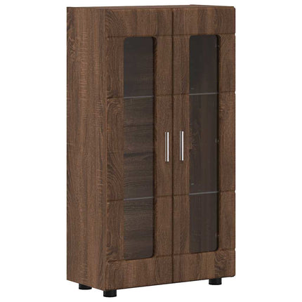 Sideboard FLORIN Brun Ek 55,5 x 29 x 100 cm Konstruerat trä