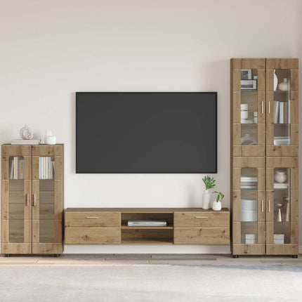 Sideboard FLORIN 55,5 x 29 x 100 cm Artisan Ek Konstruerat trä