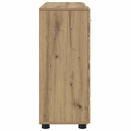 Träskåp med låda Artisan Ek 88,5 x 30,5 x 73 cm Konstruerat trä