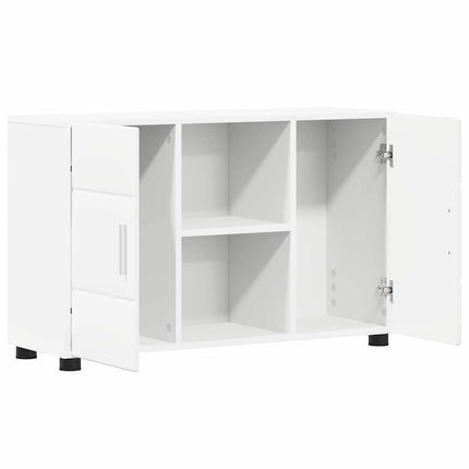 Sideboard FLORIN 88,5 x 30,5 x 55,5 cm Vit Konstruerat trä