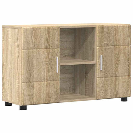 Sideboard med hylla FLORIN Sonoma-ek 88,5 x 30,5 x 55,5 cm
