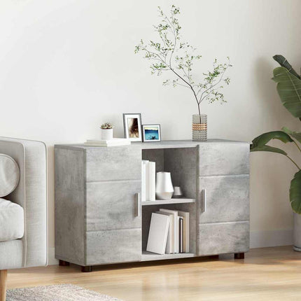 Sideboard FLORIN 88,5 x 30,5 x 55,5 cm Betonggrå