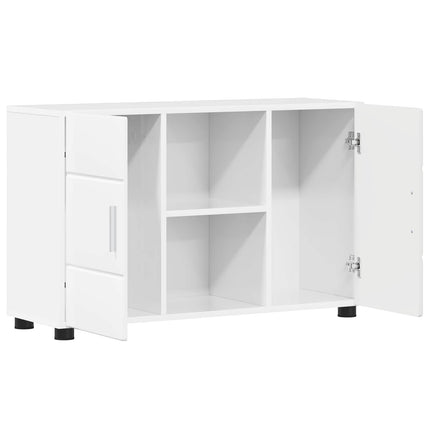 Sideboard FLORIN 88,5 x 30,5 x 55,5 cm Högblanka vita