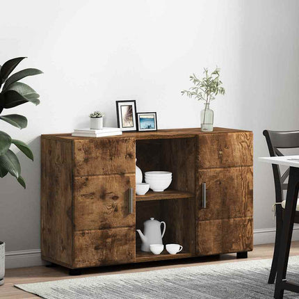 Sideboard FLORIN Rökt ek 88,5 x 30,5 x 55,5 cm Konstruerat trä