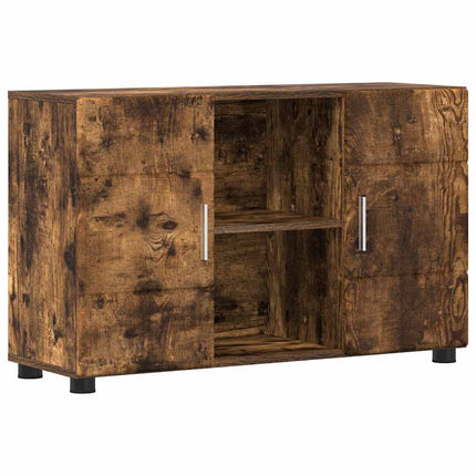 Sideboard FLORIN Rökt ek 88,5 x 30,5 x 55,5 cm Konstruerat trä
