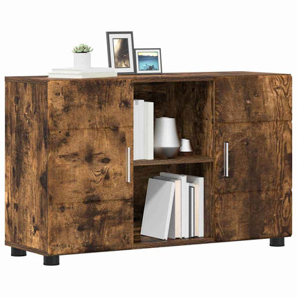 Sideboard FLORIN Rökt ek 88,5 x 30,5 x 55,5 cm Konstruerat trä