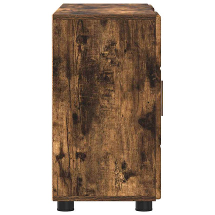 Sideboard FLORIN 88,5 x 30,5 x 55,5 cm Rökt ek Konstruerat trä