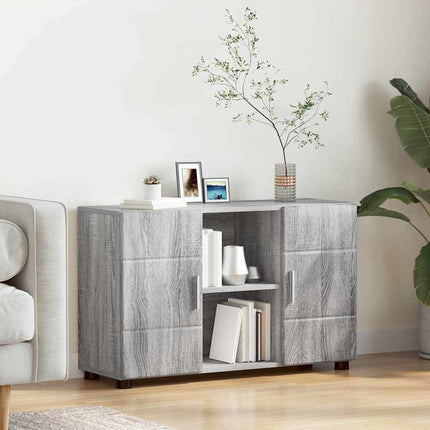 Sideboard med hylla FLORIN Grå Sonoma 88,5 x 30,5 x 55,5 cm