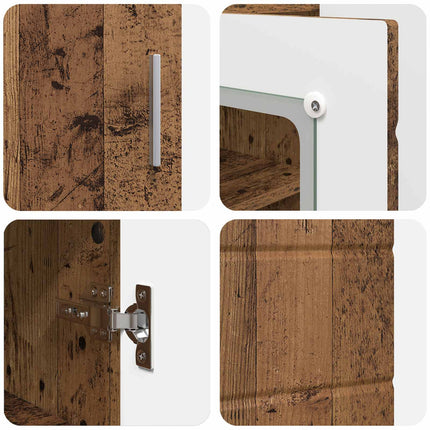 Träskåp Gammalt trä 88,5 x 30,5 x 73 cm Konstruerat trä