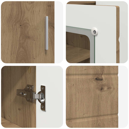 Träskåp Artisan Ek 88,5 x 30,5 x 73 cm Konstruerat trä