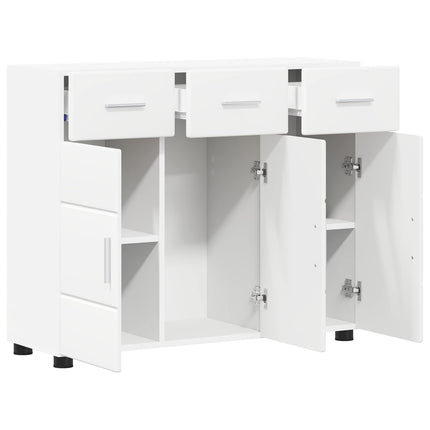 Sideboard FLORIN Vit 88,5 x 30,5 x 73 cm Konstruerat trä