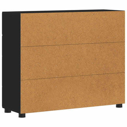 Sideboard FLORIN 88,5 x 30,5 x 73 cm Svart Konstruerat trä