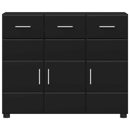 Sideboard FLORIN 88,5 x 30,5 x 73 cm Svart Konstruerat trä