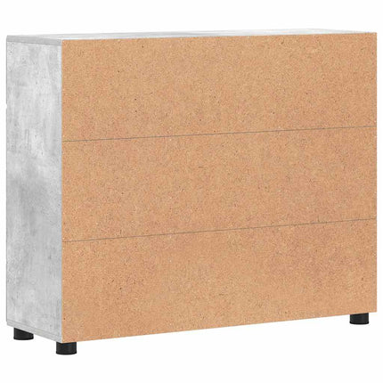 Sideboard FLORIN Betonggrå 88,5 x 30,5 x 73 cm Konstruerat trä