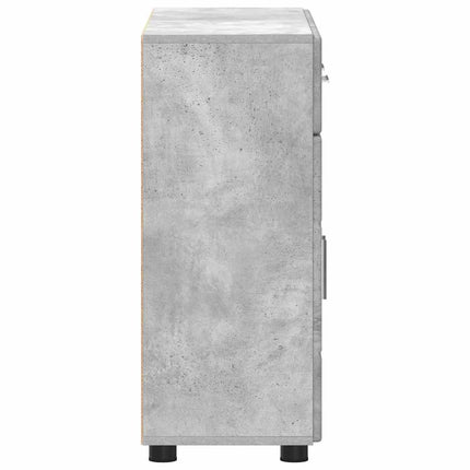 Sideboard FLORIN Betonggrå 88,5 x 30,5 x 73 cm Konstruerat trä