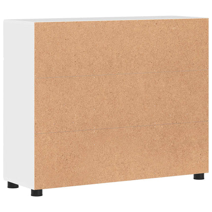 Sideboard FLORIN 88,5 x 30,5 x 73 cm Högblanka vita