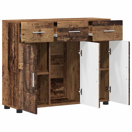 Sideboard med hylla FLORIN Gammalt trä 88,5 x 30,5 x 73 cm