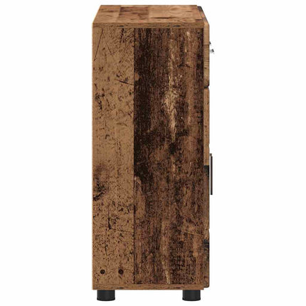 Sideboard med hylla FLORIN Gammalt trä 88,5 x 30,5 x 73 cm