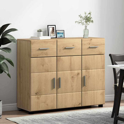 Sideboard FLORIN Artisan Ek 88,5 x 30,5 x 73 cm Konstruerat trä