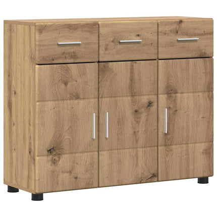 Sideboard FLORIN Artisan Ek 88,5 x 30,5 x 73 cm Konstruerat trä