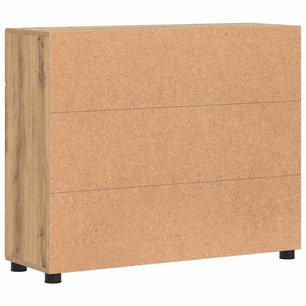 Sideboard FLORIN Artisan Ek 88,5 x 30,5 x 73 cm Konstruerat trä