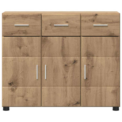 Sideboard FLORIN Artisan Ek 88,5 x 30,5 x 73 cm Konstruerat trä