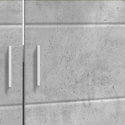 Badrumsskåpsset TULUM Betonggrå 60 x 34 x 63 cm Konstruerat trä