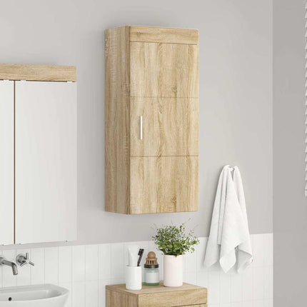 Badrumsväggskåp med hylla TULUM Sonoma-ek 37 x 24,5 x 86 cm