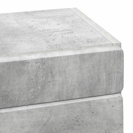 Badrumsväggskåp TULUM Betonggrå 37 x 24,5 x 86 cm