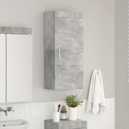 Badrumsväggskåp med hylla TULUM Betonggrå 37 x 24,5 x 86 cm