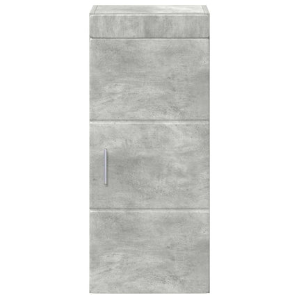 Badrumsväggskåp med hylla TULUM Betonggrå 37 x 24,5 x 86 cm