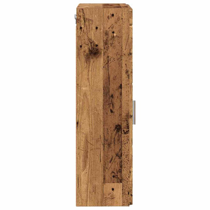 Badrumsväggskåp TULUM Gammalt trä 37 x 24,5 x 86 cm
