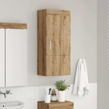 Badrumsväggskåp med hylla TULUM Artisan Ek 37 x 24,5 x 86 cm