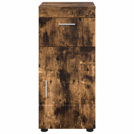 Badrumsskåpsset TULUM Rökt ek 37 x 31,5 x 82 cm Konstruerat trä