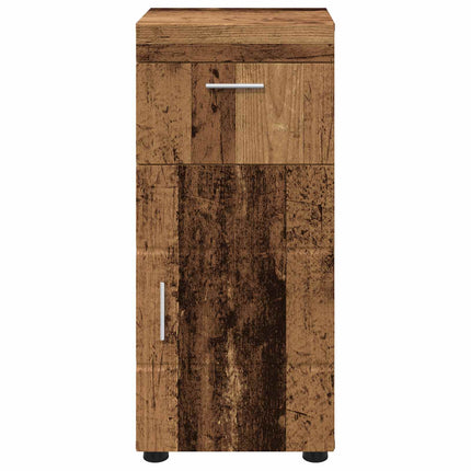Badrumsskåpsset med låda TULUM Gammalt trä 37 x 31,5 x 82 cm