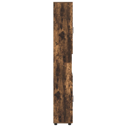 Badrumsskåpsset med lagring TULUM Rökt ek 37 x 31,5 x 203 cm