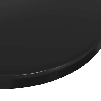 Bordsskiva Ø 30 x 1,5 cm Rund Konstruerat trä Svart