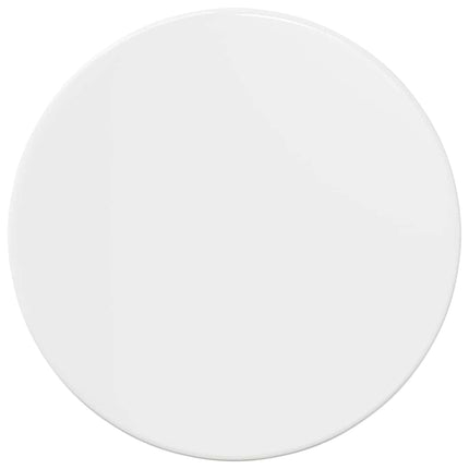 Bordsskiva Vit högglans Ø 30 x 1,5 cm Konstruerat trä