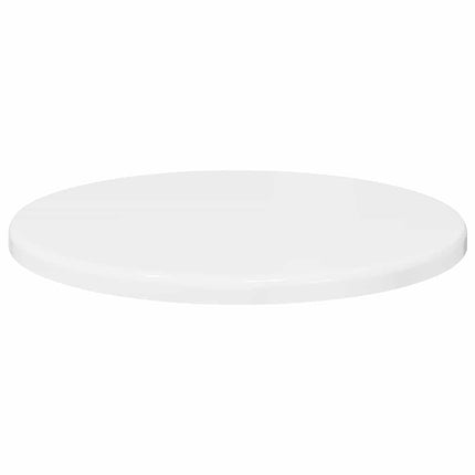 Bordsskiva Vit högglans Ø 30 x 1,5 cm Konstruerat trä