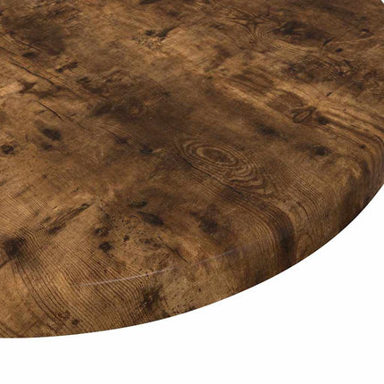 Bordsskiva Ø 30 x 1,5 cm Rund Konstruerat trä Rökt ek