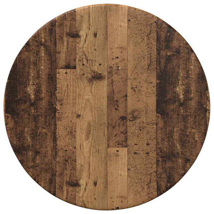 Bordsskiva Ø 30 x 1,5 cm Rund Konstruerat trä Gammalt trä