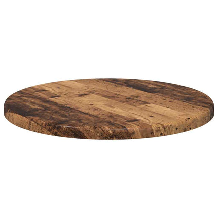 Bordsskiva Ø 30 x 1,5 cm Rund Konstruerat trä Gammalt trä