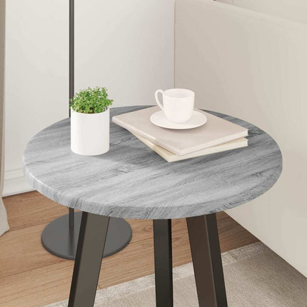 Bordsskiva Grå sonoma Ø 40 x 1,5 cm Konstruerat trä