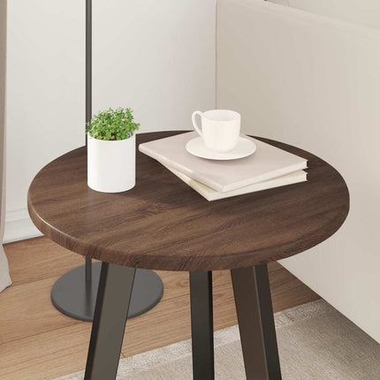 Bordsskiva brun ek Ø 40 x 1,5 cm Konstruerat trä